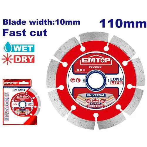 Dry Diamond Cutting Disc 110mm for Concrete and Tile in Qatar