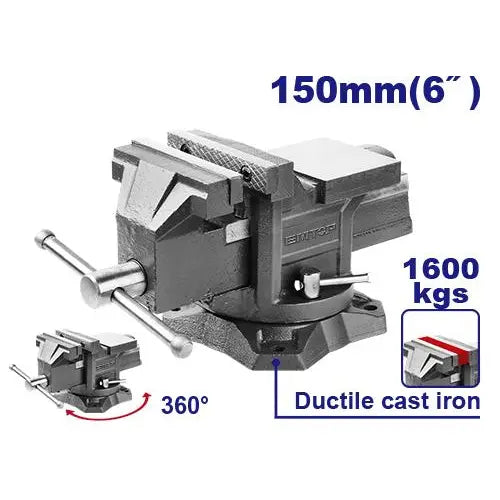 EMTOP bench vice 6"– heavy-duty hand tool for secure clamping and precision work in Qatar