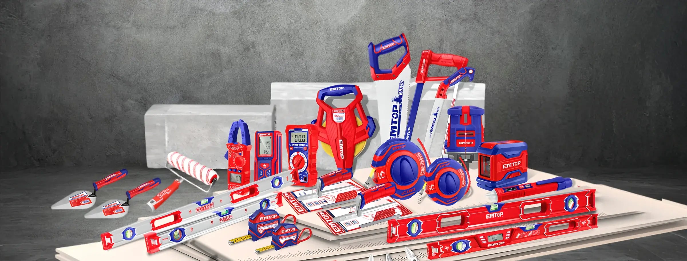 Shop EMTOP hand tools online in Qatar – levels, saws, testers, and professional-grade tools for builders & DIYers