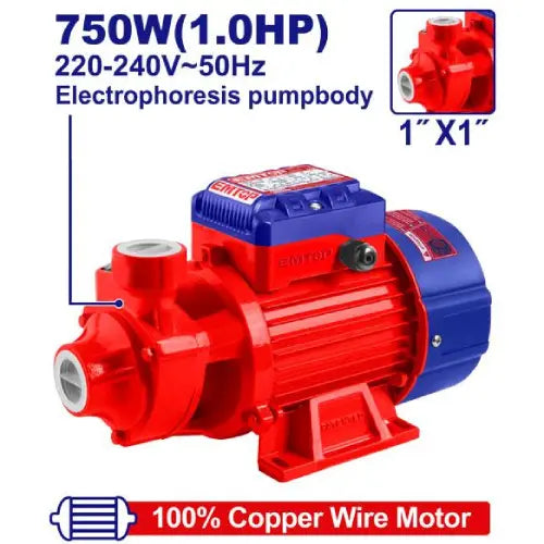 750W 1HP water pump for irrigation and drainage - power tool