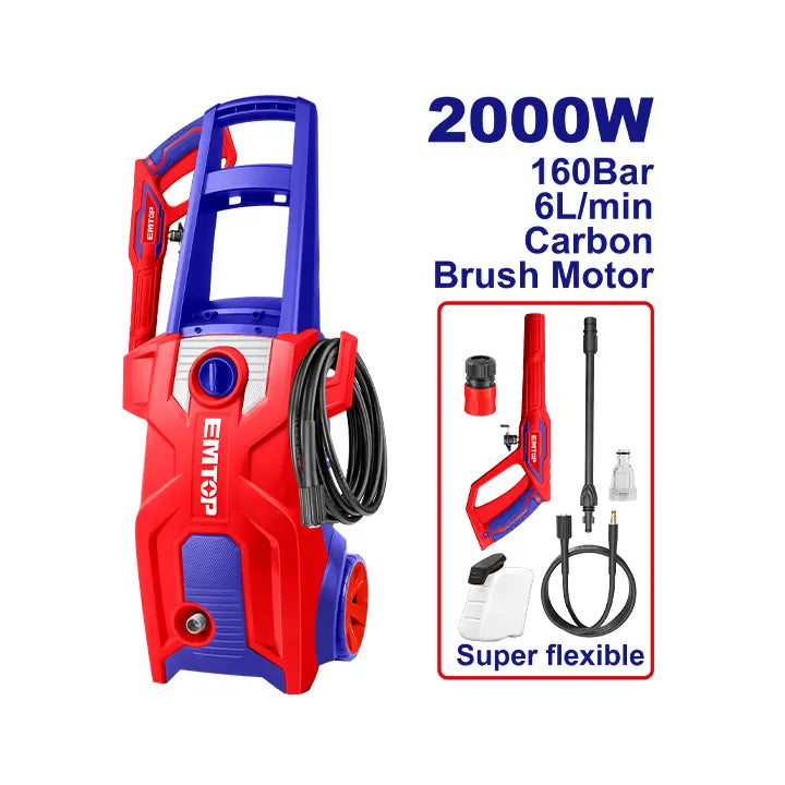 EMTOP High Pressure Washer 2000W – Powerful Cleaning Power Tool for Qatar