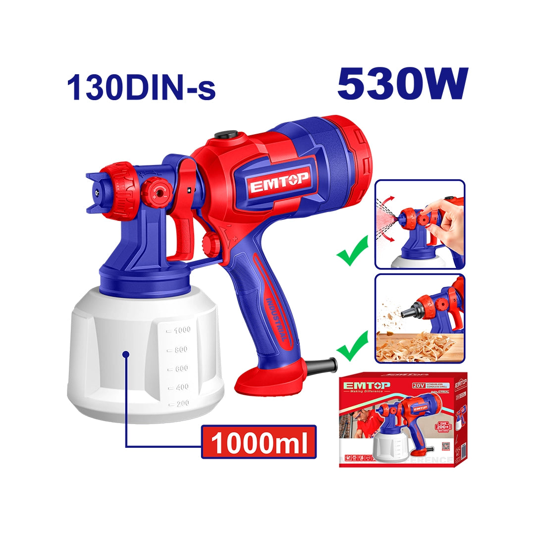 EMTOP Spray gun 530w