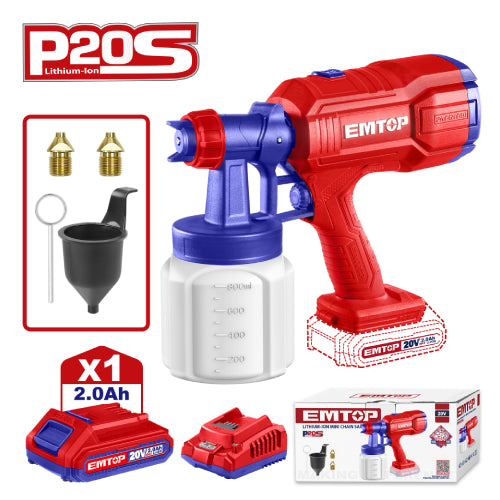 Cordless Spray Gun 2AH 20V