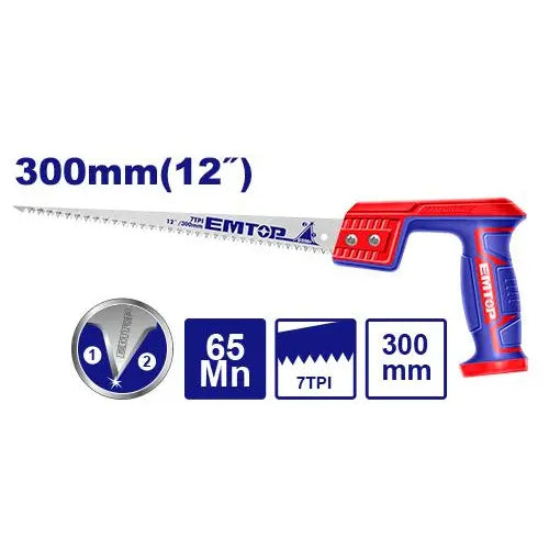 Compass saw 12 inch for curved and precision cutting, reliable hand tool for wood and plastic in Qatar