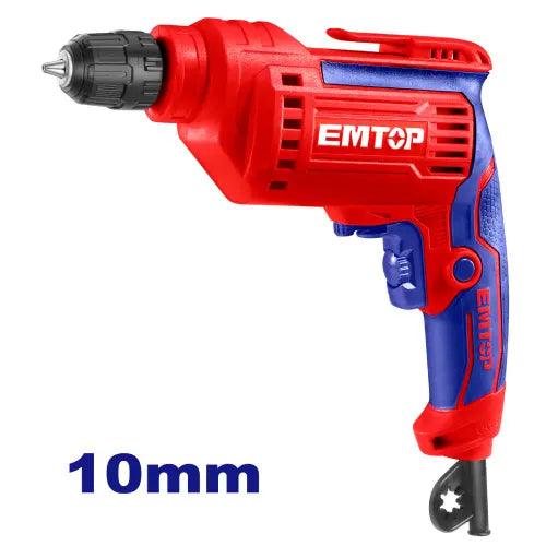 EMTOP Electric Drill 500W with rubber chuck for smooth drilling in Qatar