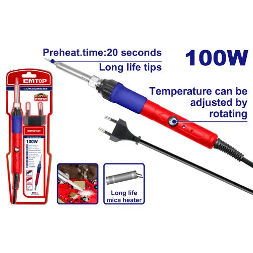 Electric soldering iron 100W for precise welding and electronics repair, essential hand tool for professionals in Qatar