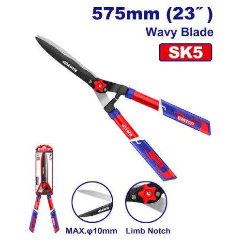 EMTOP 22 inch Hedge Shear garden hand tool for trimming hedges, bushes, and small trees