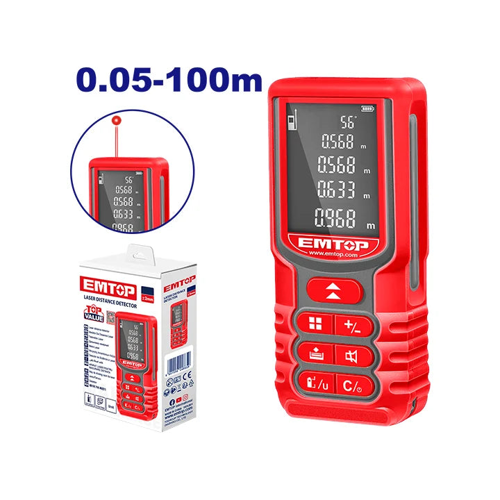 EMTOP Laser Distance Detector – Accurate Measuring Tool for Construction and Surveying in Qatar
