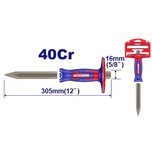 12-inch concrete chisel by EMTOP – heavy-duty demolition hand tool in Qatar