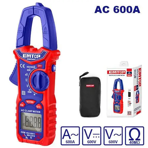 EMTOP digital AC clamp meter – advanced measuring tool for current and voltage monitoring in Qatar.