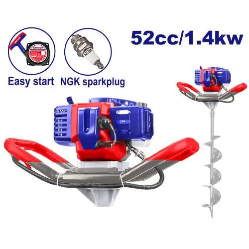 EMTOP 52cc earth auger – powerful garden digging tool for fencing, planting, and soil work in Qatar