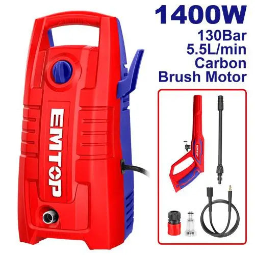 EMTOP 1400W pressure washer – compact garden cleaning tool for daily use in Qatar