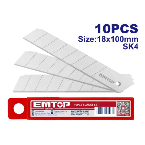 Knife blades replacement set by EMTOP – durable cutting hand tools in Qatar