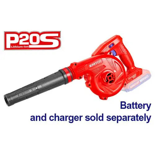 20V Lithium-Ion Blower from EMTOP P20S tools – lightweight cordless blower for quick cleanups in Qatar