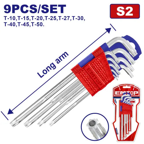 Long hex key set by EMTOP – durable L-keys for mechanical tasks in Qatar