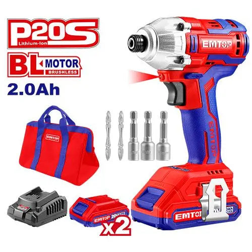 EMTOP Lithium-Ion Impact Driver – P20S Tools Qatar