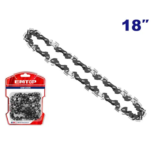 EMTOP 18 inch saw chain – replacement cutting accessory for garden chainsaws in Qatar