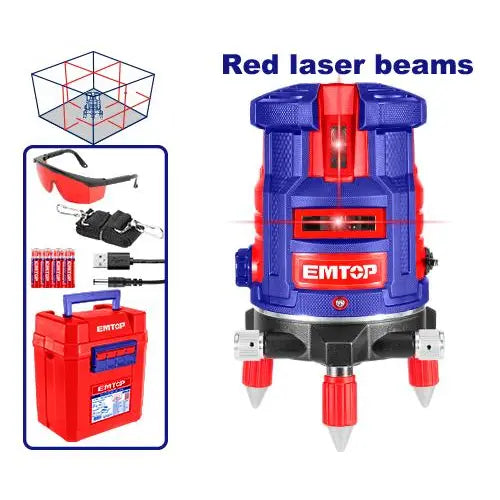  EMTOP self-leveling line laser – advanced laser measuring tool for perfect alignment and leveling in Qatar.