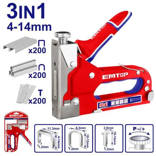 EMTOP staple gun – heavy-duty hand tool for fastening materials in home and professional projects across Qatar