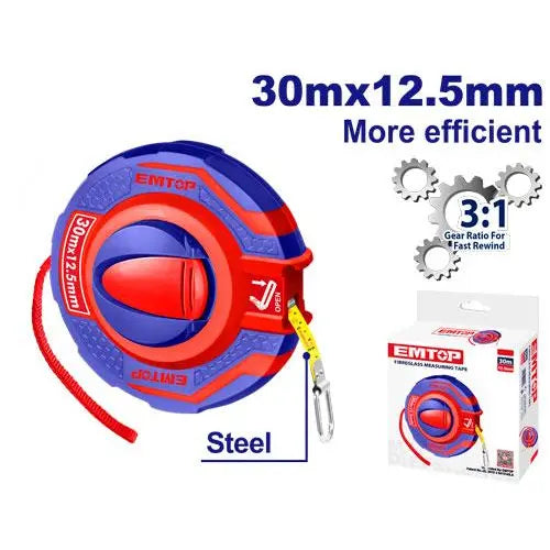 EMTOP STL measuring tape – durable and ergonomic hand tools for accurate measurement in Qatar.