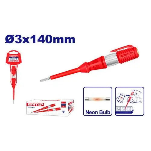 EMTOP test pencil 140mm – compact electrical hand tool for voltage testing in Qatar