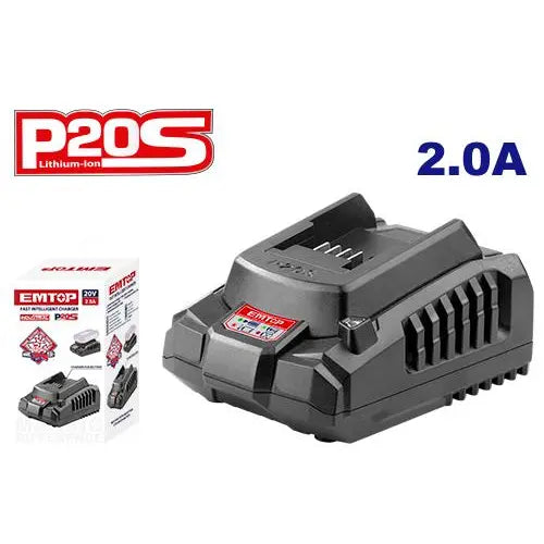 EMTOP Fast Intelligent Charger 2A 20V for P20S tools series in Qatar
