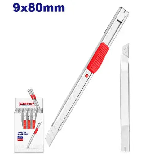 Snap-off blade utility knife 9x80mm for precision cutting, essential hand tool in Qatar
