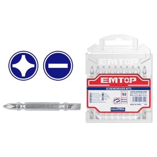PH2+SL6 screwdriver bits – EMTOP power tool accessories