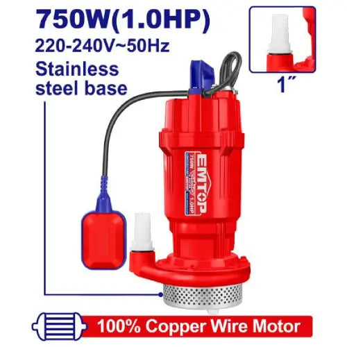 EMTOP Submersible Pump for efficient water drainage and transfer in Qatar